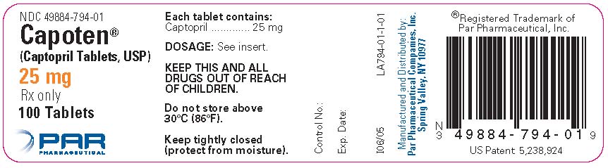 this is the 25mg x 100 label