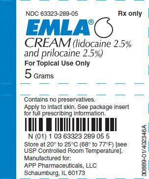 PACKAGE LABEL - PRINCIPAL DISPLAY - EMLA Cream 5 grams Tube Label