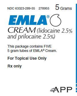 PACKAGE LABEL - PRINCIPAL DISPLAY - EMLA Cream 5 grams Box Label