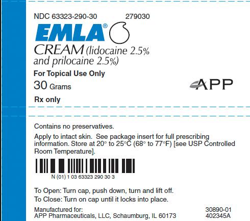 PACKAGE LABEL - PRINCIPAL DISPLAY - EMLA Cream 30 grams Tube Label