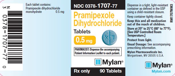 Pramipexole Dihydrochloride Tablets 0.5 mg Bottle Label