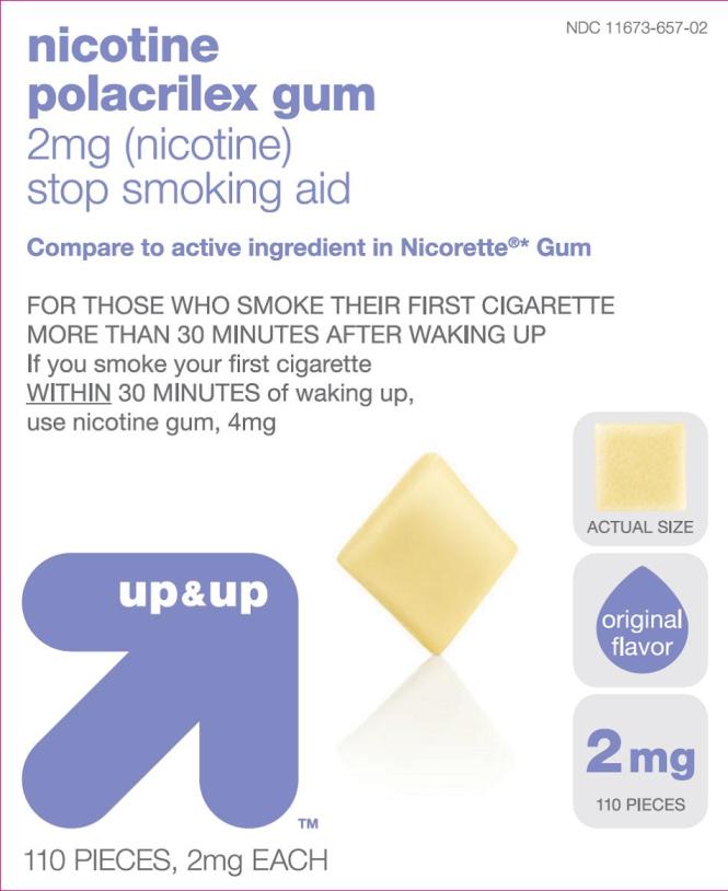 Nicotine Gum Original Target 2 mg 110 count carton