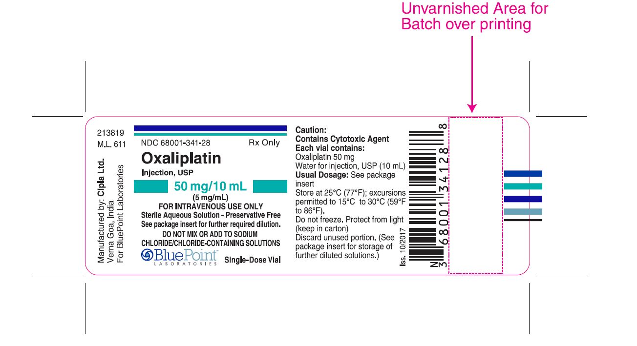 Oxaliplatin Inj USP Vial Label 50mg_10mL