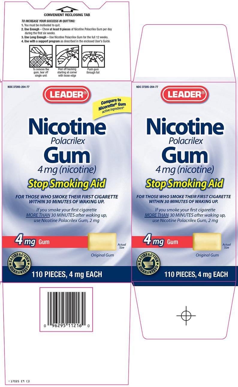 Nicotine Polacrilex Gum 4 mg (nicotine) Carton Image 1