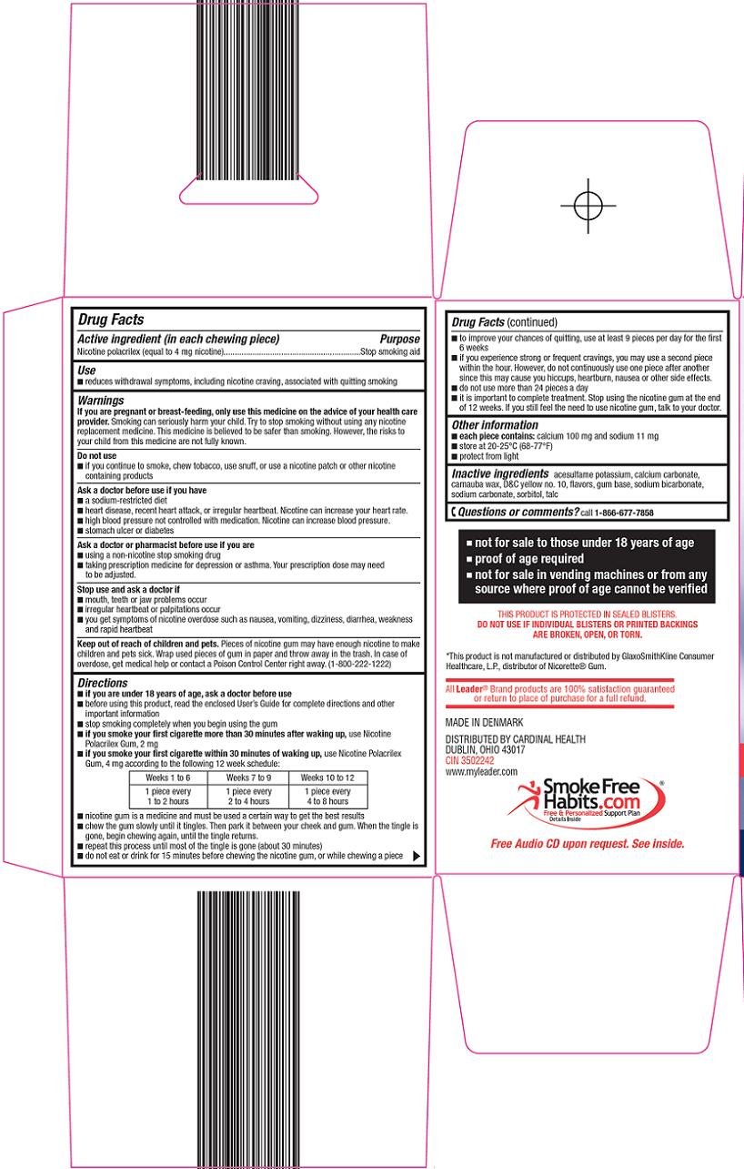 Nicotine Polacrilex Gum 4 mg (nicotine) Carton Image 2