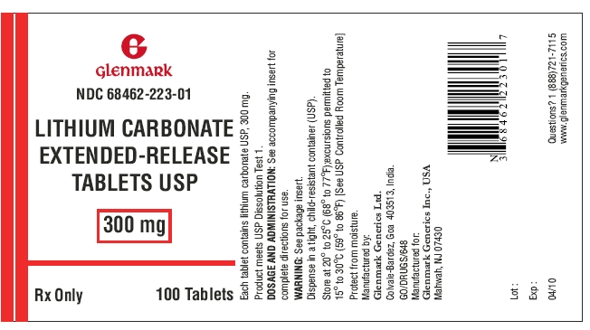 Lithium Carbonate ER tablets 300 mg 100s container label