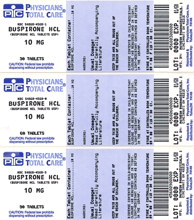 image of 3 package labels for 10mg