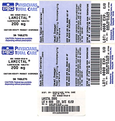image of 3 package labels 200mg