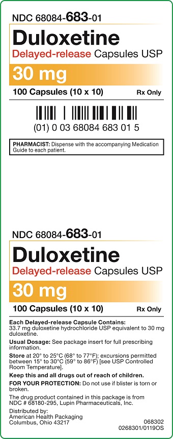 30 mg Duloxetine Delayed-release Capsules Carton