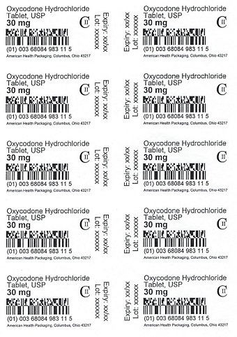 Oxycodone HCL Tablet - Blister - 30 mg