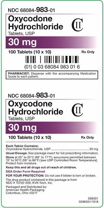 Oxycodone HCl Tablets - Carton - 30 mg