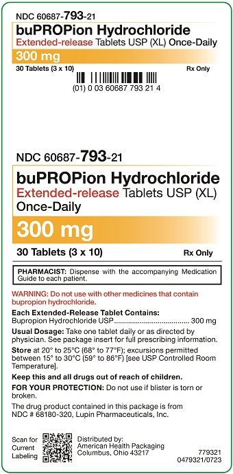 300 mg BuPROPion HCL ER Tablets Carton
