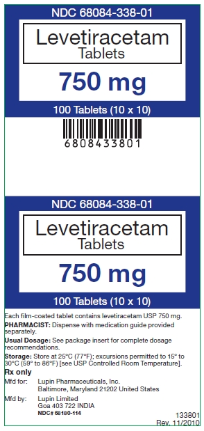 Principal Display Panel - Levetiracetam 750 mg