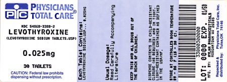 image of 25 mcg package label