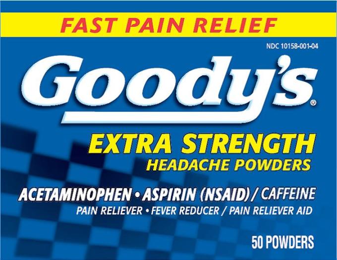 Goodys Extra Strength powder 50 count carton