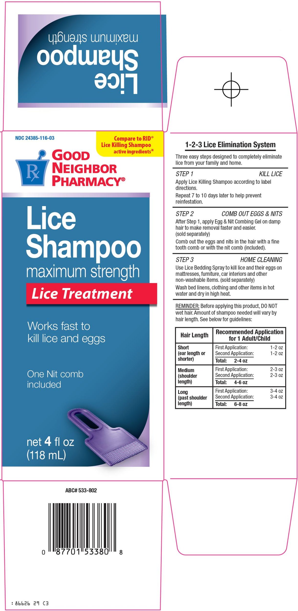 Lice Shampoo Carton Image 1