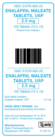 Enalapril Maleate Tablets 2.5 mg Unit Carton Label