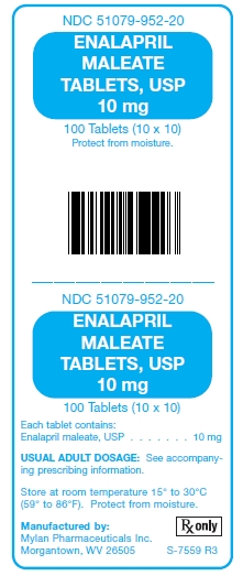 Enalapril Maleate Tablets 10 mg Unit Carton Label