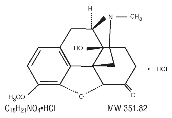 Chemical Structure of Oxycodone Hydrochloride