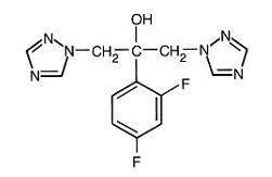 chemical structure for fluconazole