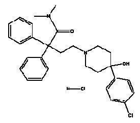 Structural formula for loperaminde hydrochloride