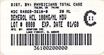 image of 100mg/mL MDV  package label