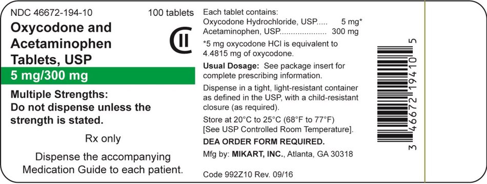 5 mg/300 mg container label