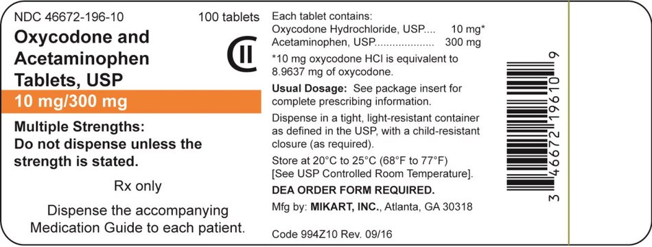 10 mg/300 mg container label