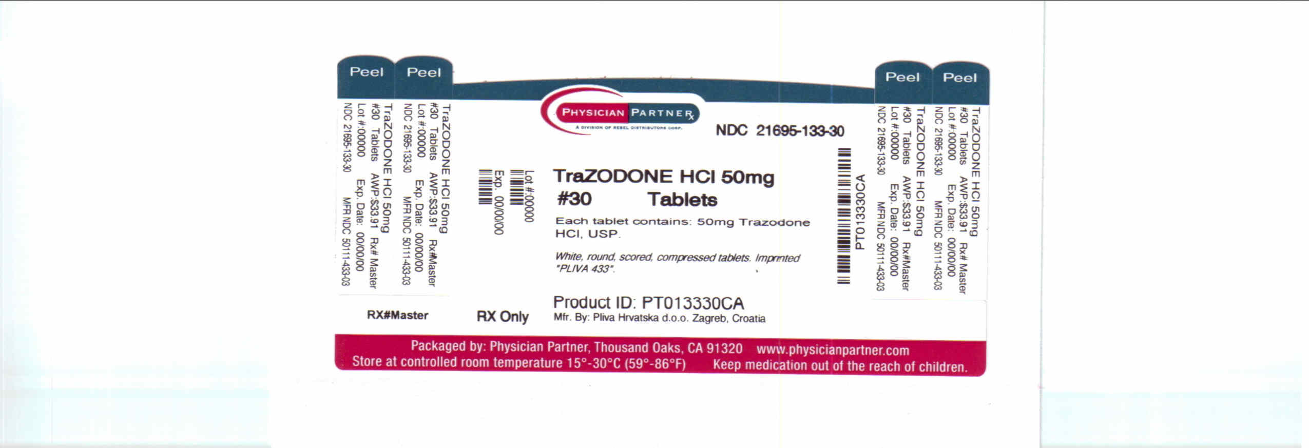 Trazodone HCl 50mg