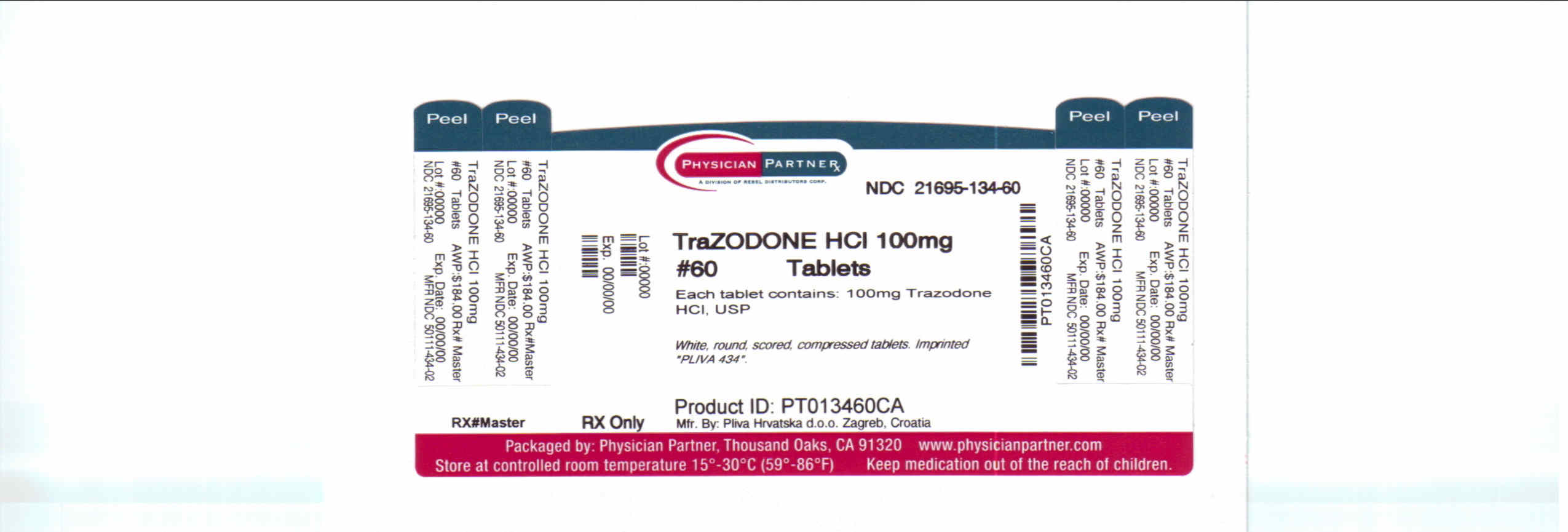 Trazodone HCl 100mg