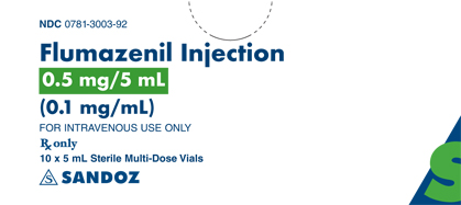 Flumazenil 0.5 mg per 5 mL Carton