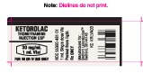 Vial Label for Ketorolac Tromethamine Injection, 30 mg per 1 mL vial