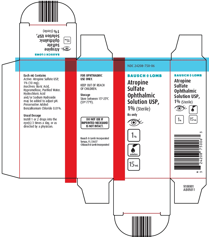Atropine Sulfate Ophthalmic Solution carton label