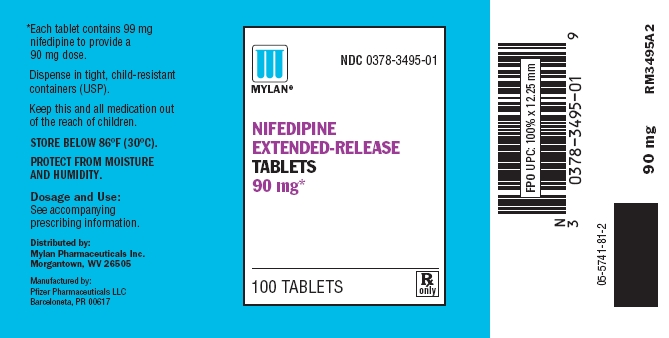 Nifedipine Extended-Release Tablets 90 mg Bottles