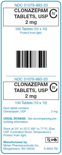 Clonazepam 2 mg Tablets Unit Carton Label