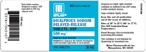 Divalproex Sodium Delayed-Release Tablets 500 mg Bottles