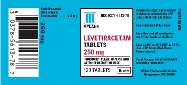 Levetiracetam Tablets 250 mg Bottles