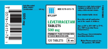 Levetiracetam Tablets 500 mg Bottles