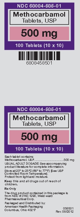 Methocarbamol 500 mg tablets, USP