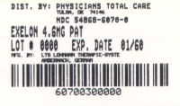 image of 4.6 mg package label