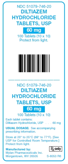 Diltiazem HCl Tablets 60 mg Unit Carton Label