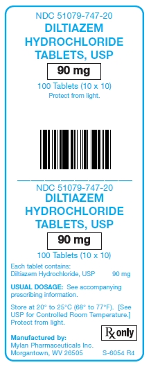 Dilitazem HCl Tablets 90 mg Unit Carton Label