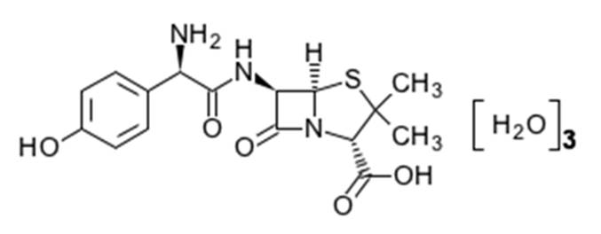 Chemical Structure-Amoxicillin Trihydrate