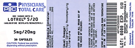 image of 5 mg/20 mg package label