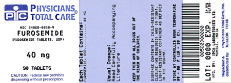 image of 40 mg package label