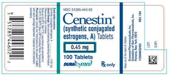 Cenestin® 0.45 mg Primary Packaging Label