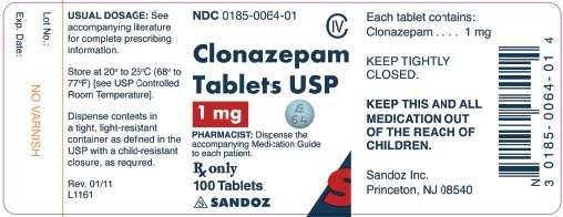 1 mg x 100 Tablets Label