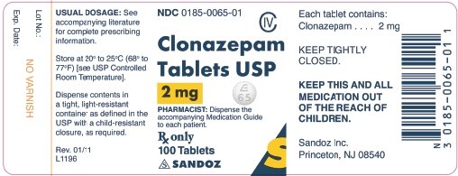 2 mg x 100 Tablets Label
