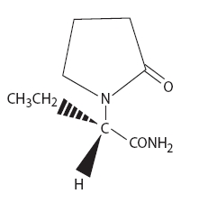 Structural Formula for Levetiracetam