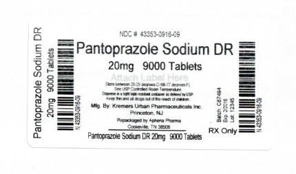 20 mg 9000 count label